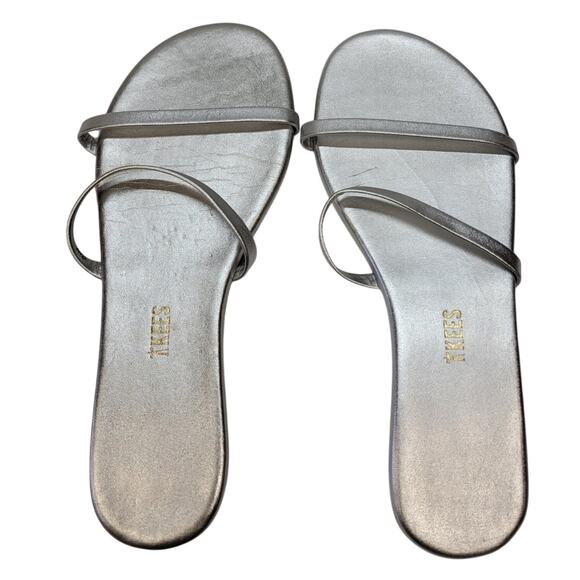 TKEES Silver Women's Sandals - Picture 1 of 5